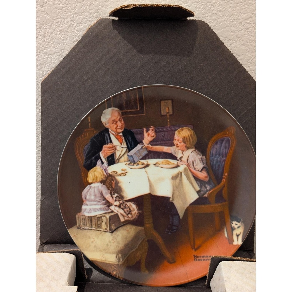 Norman Rockwell "The Gourmet" Heritage Collection COA